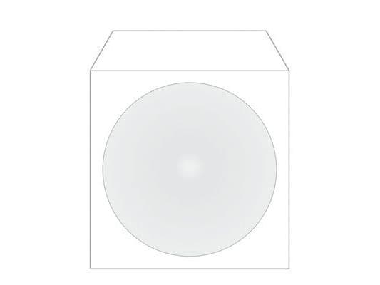 MediaRange BOX162, Överdrag, 1 diskar, Vit, papper, Plast, 124 mm, 124 mm