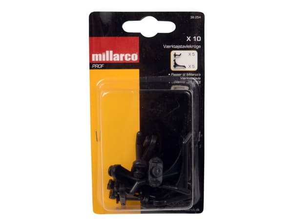 Millarco® työkalukoukut 10 kpl lajiteltuna