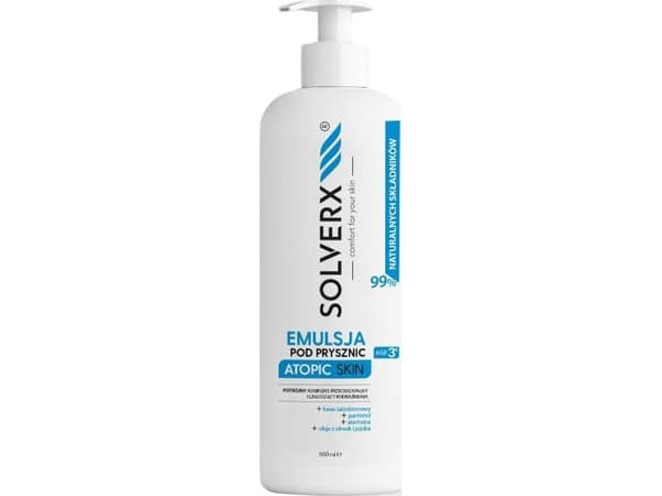 Solverx emulsjon til dusj Atopic Skin 500 ml