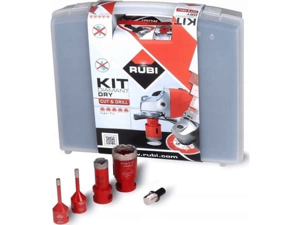 RUBI mini boresett for drygres i 6, 8, 10 og 12 mm
