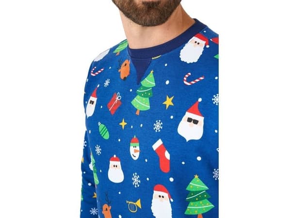 OppoSuits Festivity Blue julskjorta