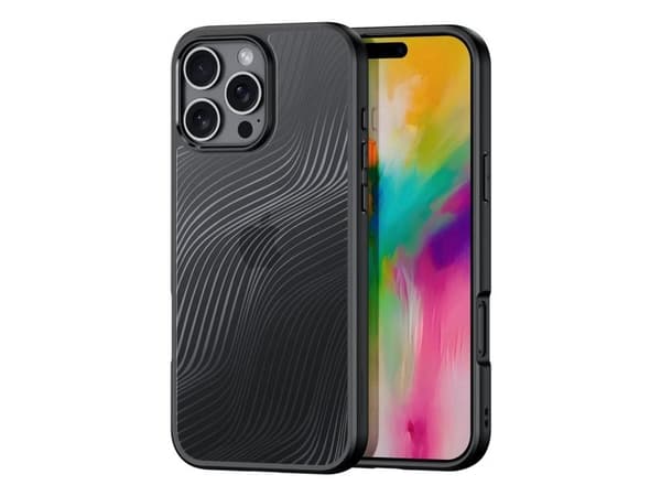 Kotelo Dux Ducis Aimo na iPhone 16 Pro Max - musta