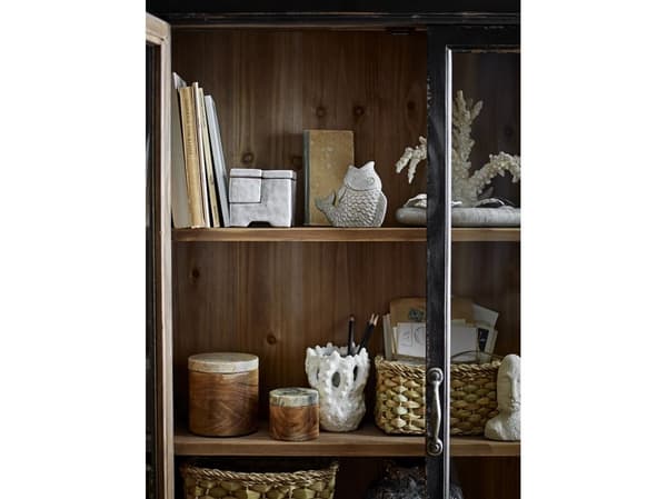 CREATIVE COLLECTION Hiro lysestake, grå, steingods