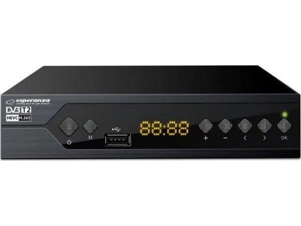 EV107P Esperanza digital mottaker dvb-t2 h.265/hevc ev107p