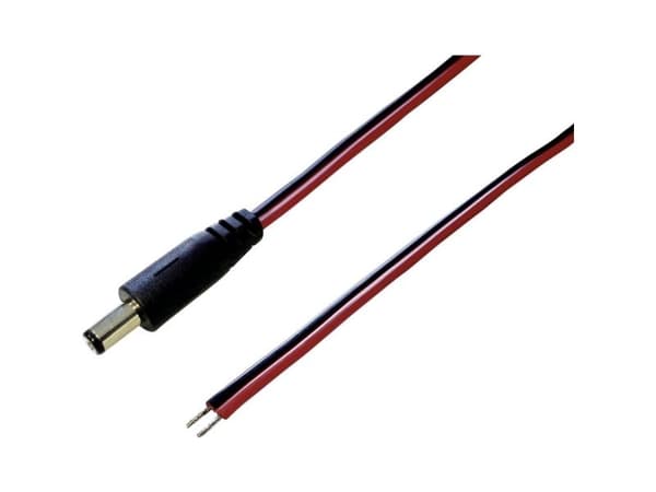Conrad TC-2511230, Pienjännitekaapeli, musta, Punainen, 1 m