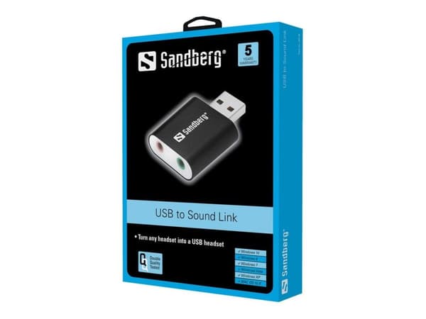 Sandberg USB to Sound Link - Lydkort - stereo - USB