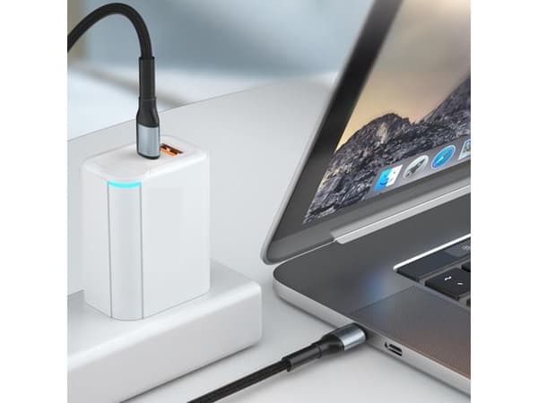 3MK 5903108680226, 2 m, USB C, USB C, USB 2.0, 0,48 Gbit/s, Musta, Hopea
