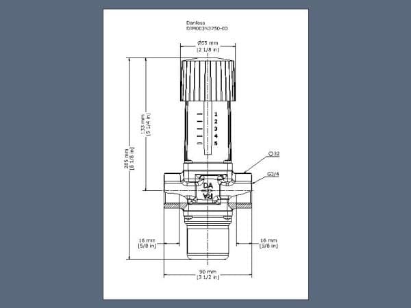 FJV 20 returventil 20-60°