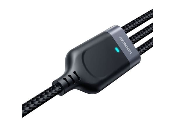 Multi-Use Series 3-in-1 Joyroom USB-A - Lightning / USB-C / micro USB cable 1.2 m S-A18 (black)