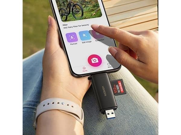 Ugreen 2in1 USB-C / USB-A SD 4.0 UHS-II Card Reader - Black