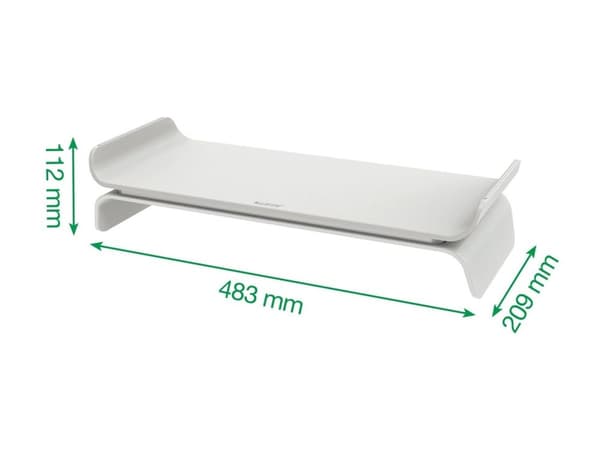 Leitz Ergo - Monitorställ - adjustable - grå