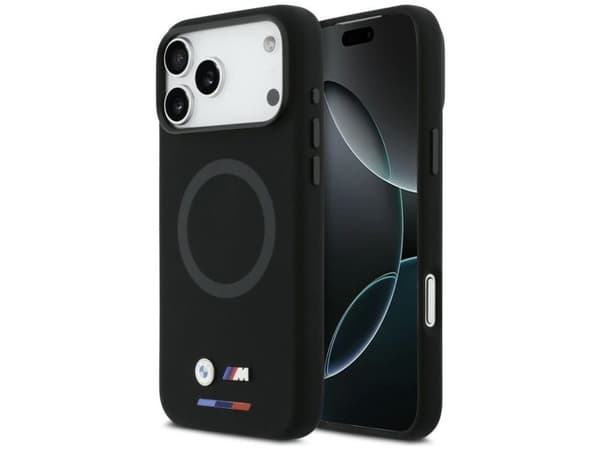 BMW M Silicon Logo MagSafe Case for iPhone 17 Pro Max - Black