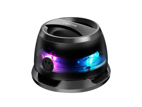 LogiLink BT 5.4, speaker, TWS, magnetically attached, LED, black