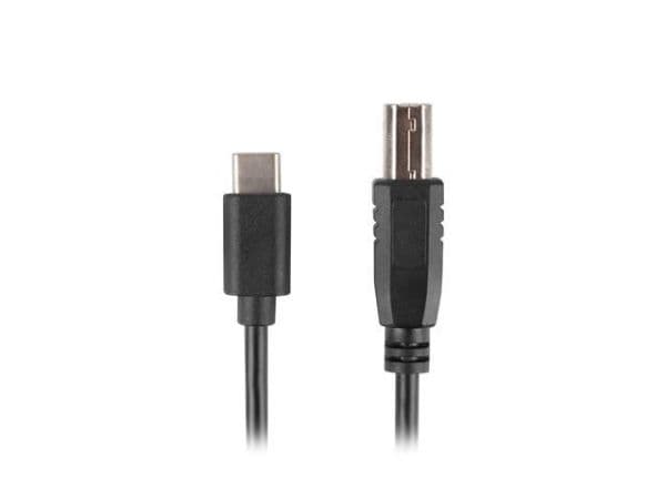 Lanberg CA-USBA-13CC-0030-BK, 3 m, USB B, USB C, USB 2.0, 480 Mbit/s, Musta