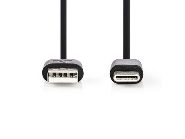 Nedis CCGB60600BK10, 1 m, USB B, USB A, USB 2.0, 0,48 Gbit/s, Sort