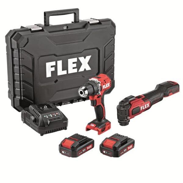 Flex-akkuruuvinväännin DD LD + monitoimileikkuri MT 18 ECTC/2,5 -sarja
