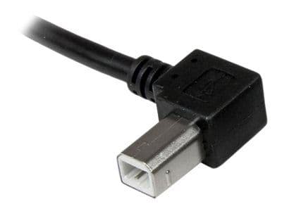 StarTech 1m USB 2.0 A to Left Angle B Cable Cord - 1 m USB Printer Cable - Left Angle USB B Cable - 1x USB A (M), 1x USB B (M) (USBAB1ML) - USB-kab...
