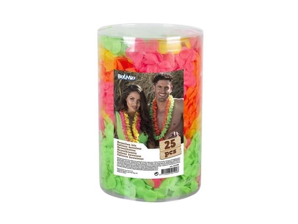 Neon Hawaiikranse 25 stk