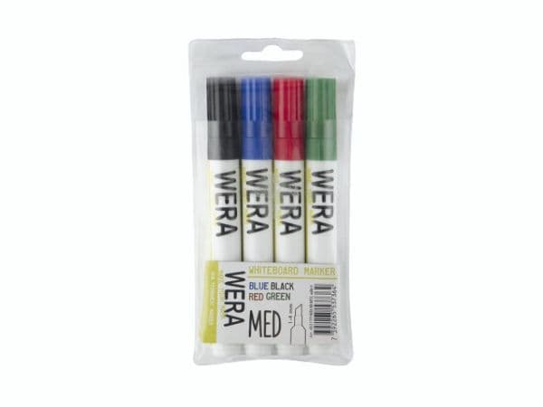 Wera whiteboardpenna 1-4 mm 4-pack