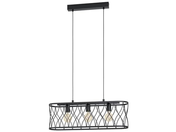 EGLO GILTSPUR PENDEL 3XE27 L770 SORT