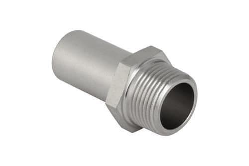 GEBERIT Overgang rustfri 15-1/2 nippel / nippel mapresss