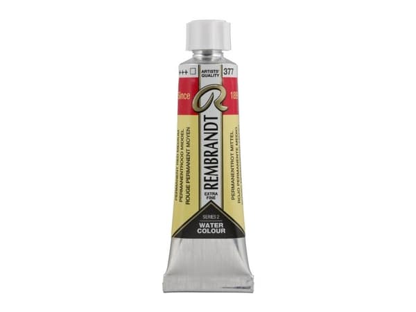 Rembrandt akvarellrör Permanent Red Medium 377