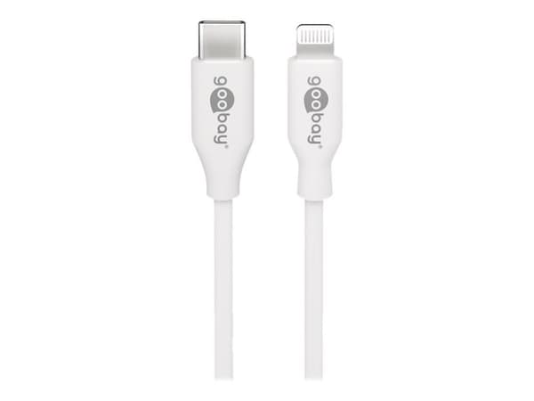 goobay - Lightning-kabel - USB-C hann til Lightning hann - 1 m - hvit
