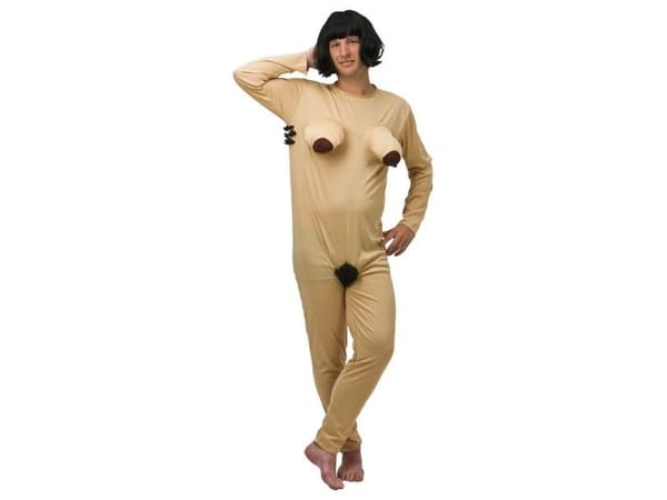 Nøgen dame kostume