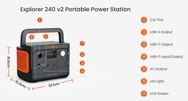 Jackery Portable power station - Explorer 240 V2 EU