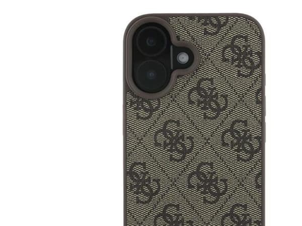 Guess 4G Bottom Stripe-etui til iPhone 16 Plus 6.7" - brun