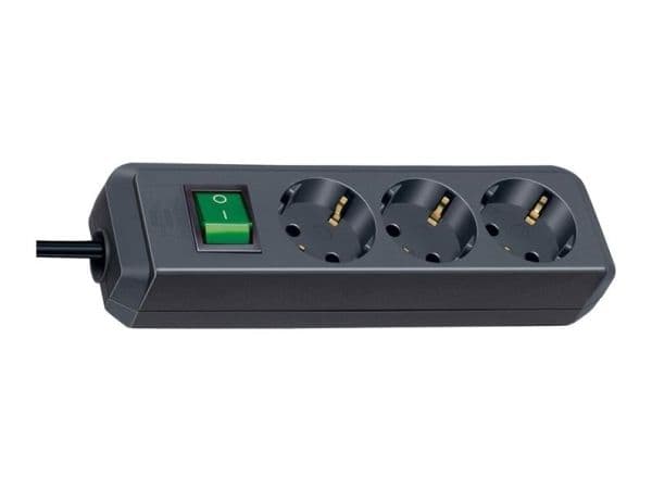Brennenstuhl EXT CORD virtapiuha 1152300423 3M 3V MUSTA