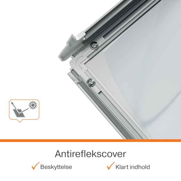 Nobo Premium Plus A3 Affischram, Enbildsram, Polypropylen (PP), Aluminium, Silver, Vägg, Rektangulär, Liggande / Stående
