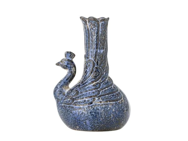 CREATIVE COLLECTION Kali vase blå steingods