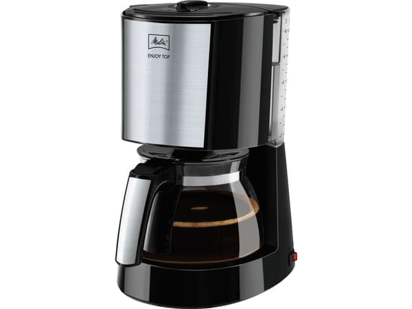 Melitta Enjoy Top - Kaffemaskiner - 15 kopper - sort/rustfrit stål