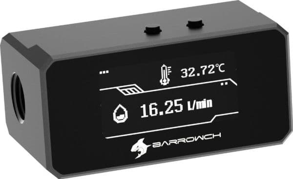 Barrow Flussmeter OLED - musta