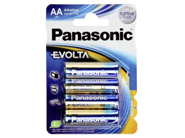 Panasonic Evolta LR6EGE - Batteri 4 x AA-typ - alkaliskt