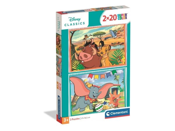 CLE-palapeli 2x20 SuperColour Disney Classics 24837
