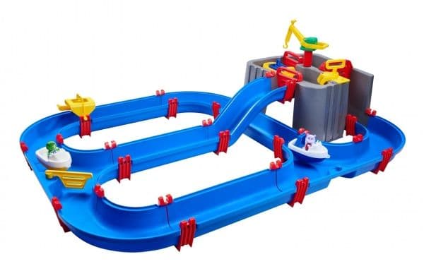 Aquaplay Harbour, Set med vattenleksaker, 3 År, Blå, Grå