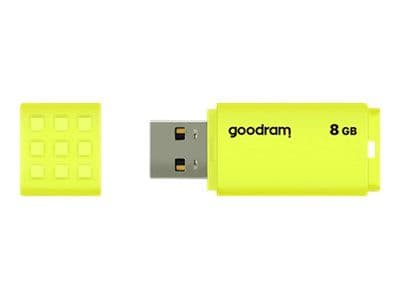 GOODRAM UME2 - USB-flashstasjon - 8 GB - USB 2.0 - gul