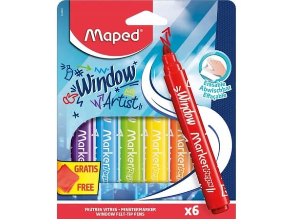Window Marker'Peps 6 st glasmarkörer MAPED