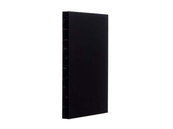Osorterad anteckningsbok A5 LEATHER, linjerad, läder, svart