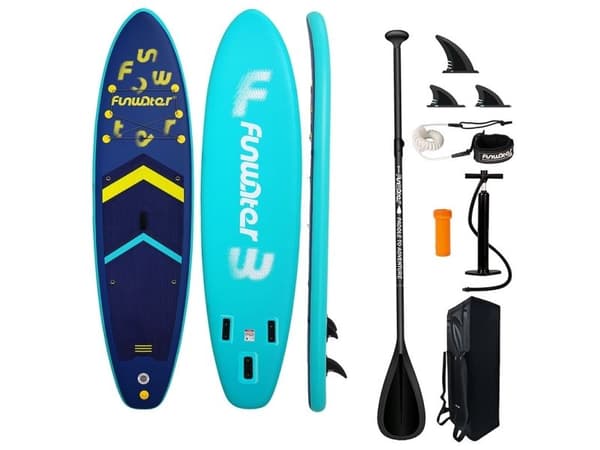 Funwater SUP-bräda för paddling 3,5 m marinblå