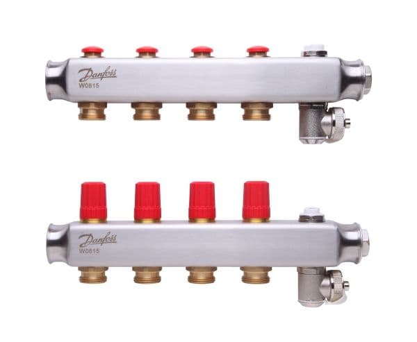 Danfoss SSM manifoldsæt 4+4 m/endestykke