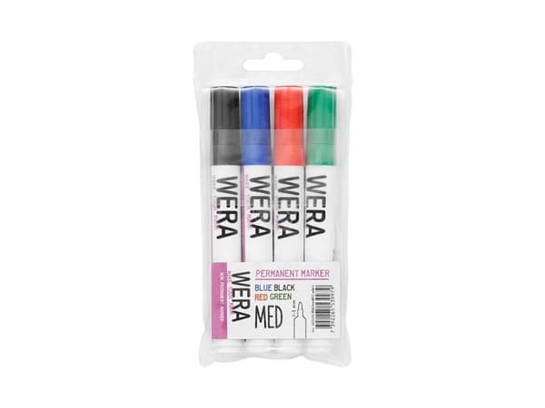 Wera permanentmarker 1–3 mm 4-pack