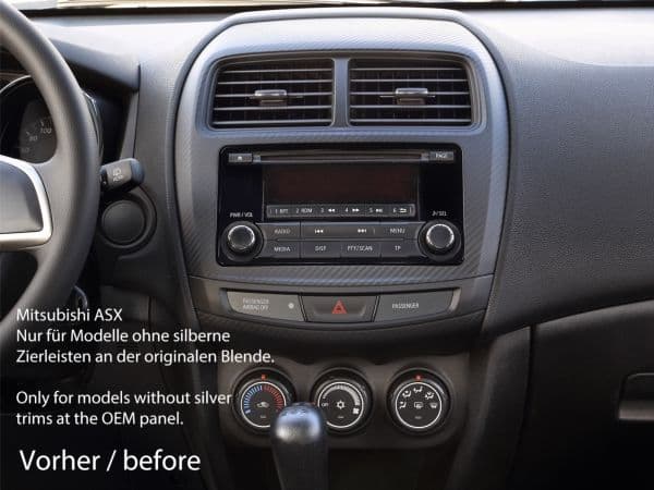 2-DIN kit Mitsubishi asx 2015->