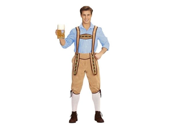 Bavarian tyrolerbukser, lysebrun