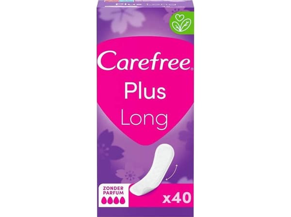 CAREFREE_Plus Long sanitary pads Unscented 40pcs.