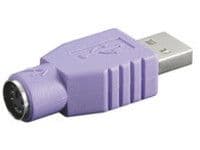 Microconnect USBA-M/PS2-F, USB A, PS2, Violetti