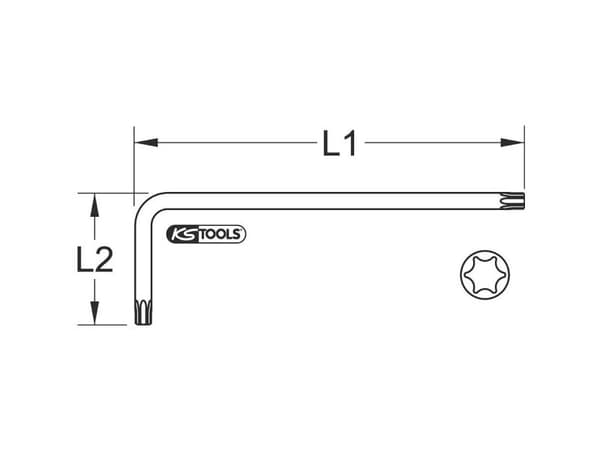 KS Tools 151.2357 Vinkelskruvmejsel