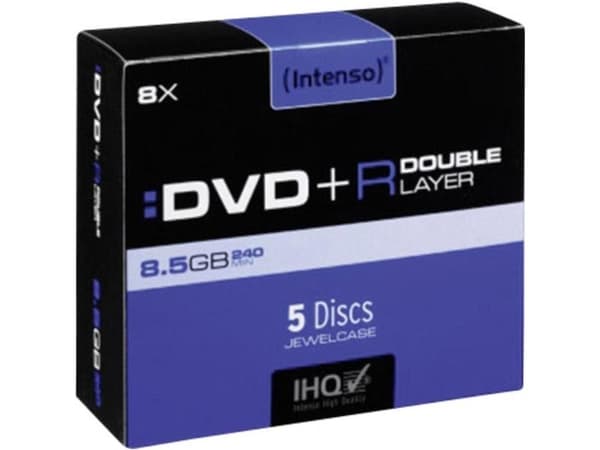Intenso - 5 x DVD+R DL - 8.5 GB 8x - CD-eske
